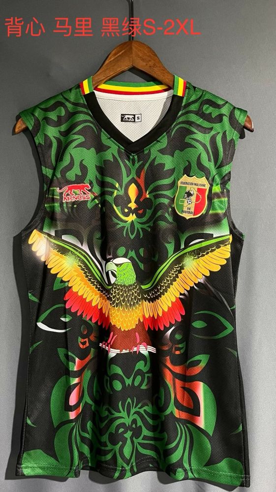 Fan Version 2023 Mali Black/Green Soccer Vest