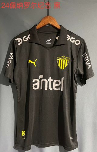 Fan Version 2023-2024 Peñarol Special Edition Black Soccer Jersey