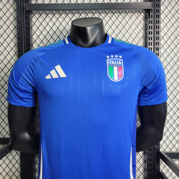 Player Version 2024 Italy Home Soccer Jersey Football Shirt