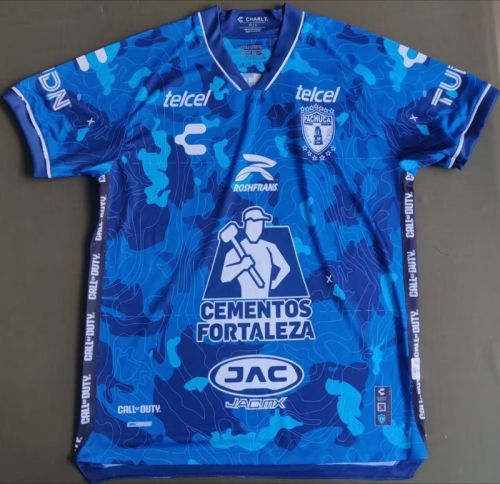 Fans Version 2023-2024 Pachuca Third Away Blue Soccer Jersey