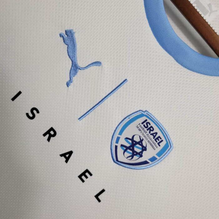 Fan Version 2023-2024 Israel Away White Soccer Jersey