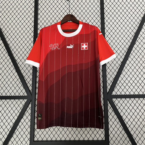 Fans Version 2023-2024 Switzerland Home Soccer Jersey Swiss Football Shirt