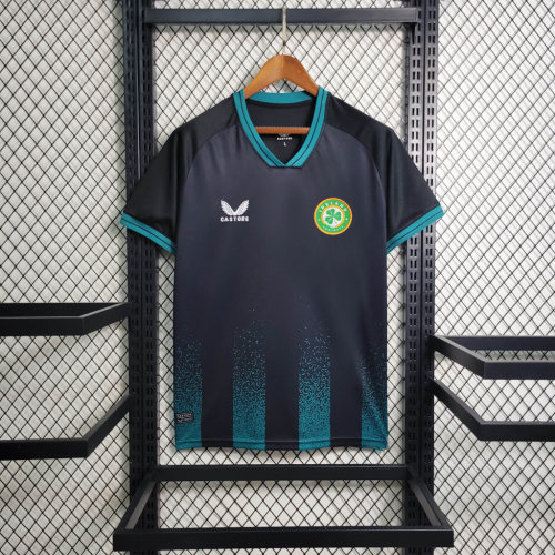 Fans Version 2023-2024 Ireland Third Away Black Soccer Jersey