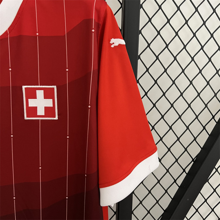 Fans Version 2023 Switzerland Home Soccer Jersey Swiss Football Shirt