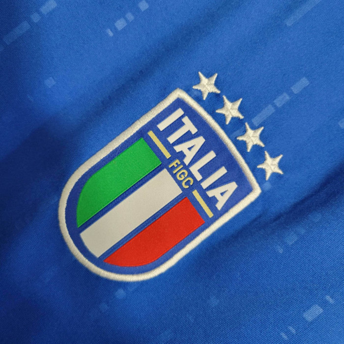 Fan Version Italy 2024 Home Soccer Jersey Football Shirt