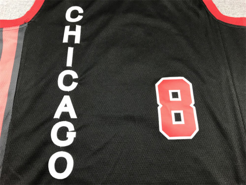 2024 City Edition Chicago Bulls 8 LAVINE Black NBA Jersey Basketball Shirt