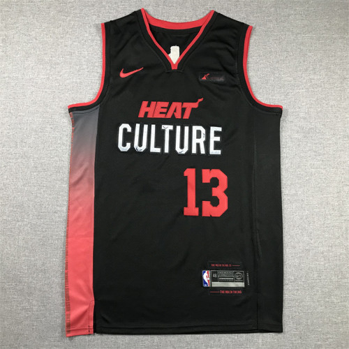 2024 City Edition Miami Heat 13 ADEBAYO Black NBA Jersey Basketball Shirt
