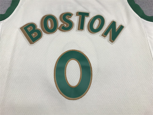 2024 City Edition Boston Celtics 0 TATUM White NBA Jersey Basketball Shirt