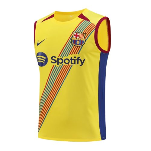 2023-2024 Barcelona Yellow Soccer Training Vest