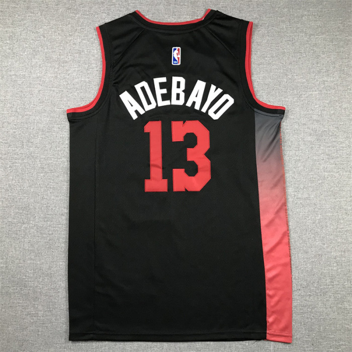 2024 City Edition Miami Heat 13 ADEBAYO Black NBA Jersey Basketball Shirt