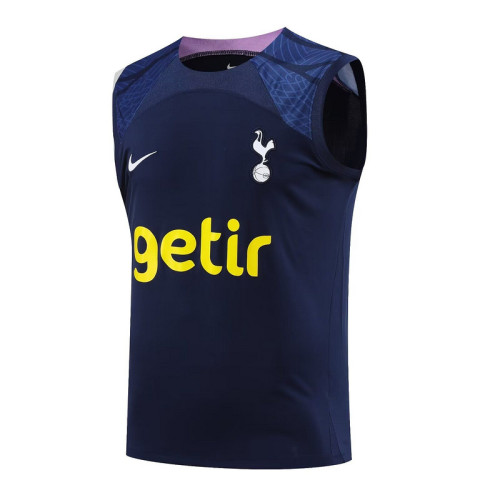 2023-2024 Tottenham Hotspur Dark Blue Football Shirt Spurs Soccer Training Vest