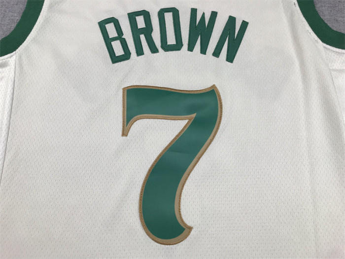 2024 City Editon Boston Celtics 7 BROWN White NBA Jersey Basketball Shirt