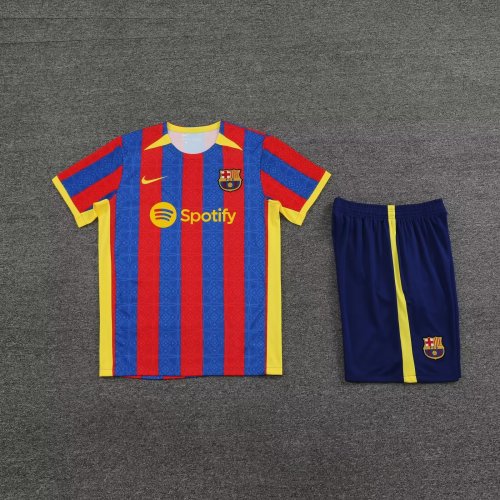 Adult Uniform 2023-2024 Barcelona Red/Blue/Yellow Soccer Training Jersey and Shorts Football Kits