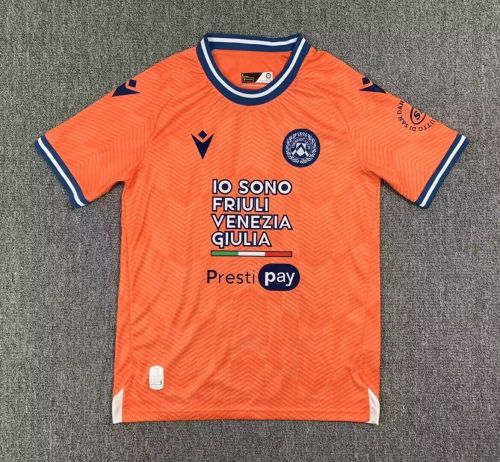 Fans Version 2023-2024 Udinese Calcio Away Orange Soccer Jersey