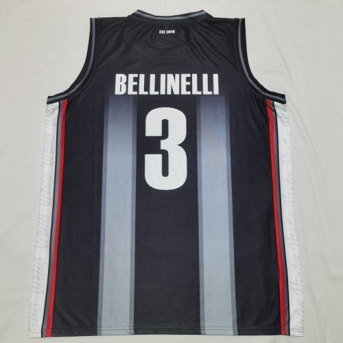 2023-2024 Bologna 3 BELLINELLI NBA Jersey Basketball Shirt