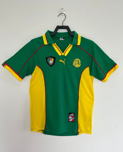 Retro Jersey 1998 Cameroon Home Soccer Jersey Cameroun Vintage Football Shirt