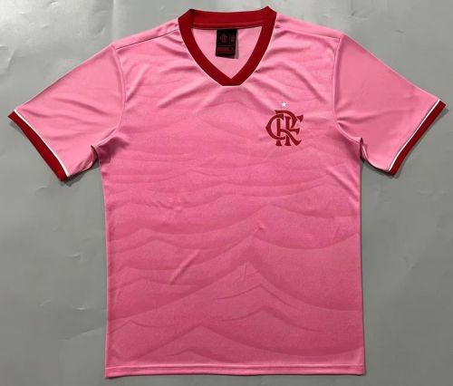 Fan Version 2023-2024 Flamengo Pink Goalkeeper Soccer Jersey