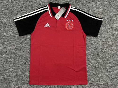 2023-2024 Ajax Red/Black Soccer Polo