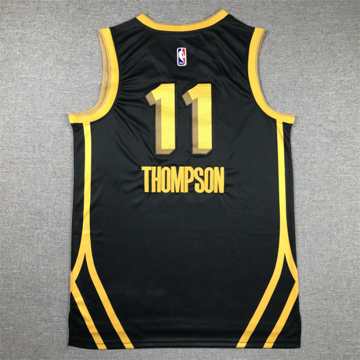 2024 City Edition Golden State Warriors THOMPSON 11 Black NBA Jersey Basketball Shirt