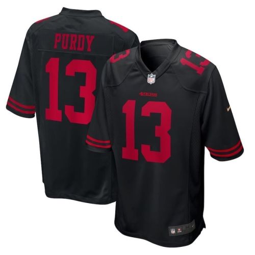 San Francisco 49ers 13 PURDY Black NFL Jersey