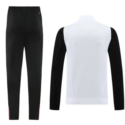 2023-2024 Juventus White/Black/Pink Soccer Jacket and Pants