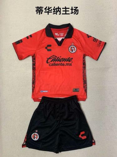 Youth Uniform Kids Kit 2023-2024 Xolos de Tijuana Home Soccer Jersey Shorts