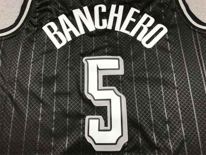 2024 City Edition Orlando Magic 5 BANCHERO Black NBA Jersey Basketball Shirt