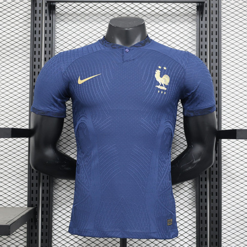 Player Version 2022 World Cup France Home Soccer Jersey Football Shirt