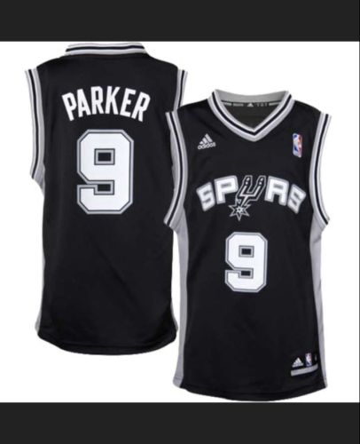 San Antonio Spurs 9 PARKER Black NBA Jersey Basketball Shirt