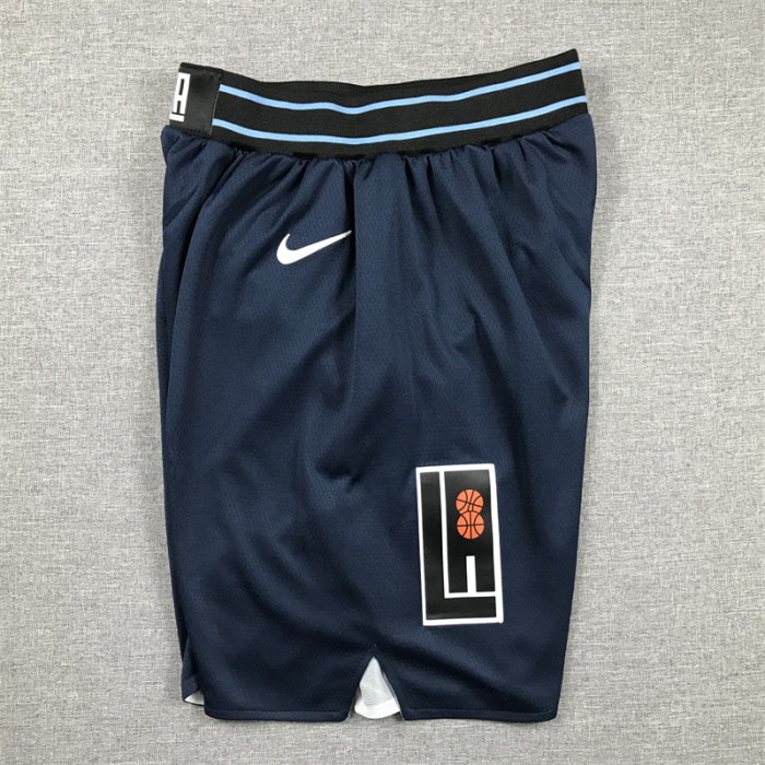 2024 Los Angeles Clippers NBA Shorts City Edition Dark Blue Basketball Shorts