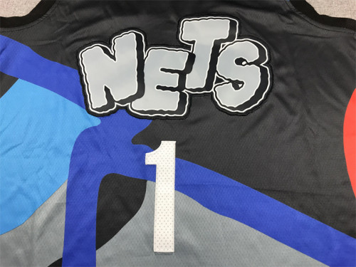 2024 City Edition Brooklyn Nets 1 BRIDGES Grey NBA Shirt Basketball Jersey