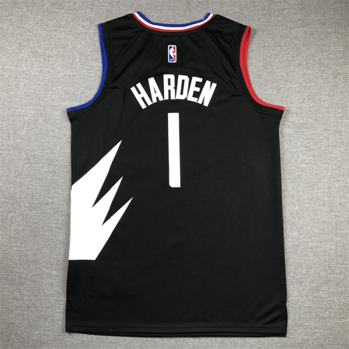 Statement Edition Los Angeles Clippers 1 HARDEN Black NBA Jersey Basketball Shirt