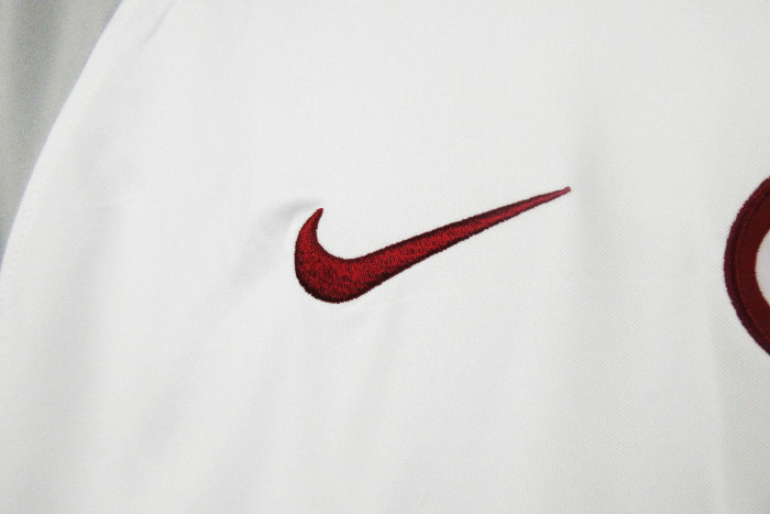 Fan Version 2023-2024 Galatasaray Away White/Grey Soccer Jersey Football Shirt