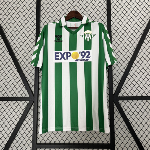 Retro Jersey 1988-1989 Real Betis Home Soccer Jersey Vintage Football Shirt
