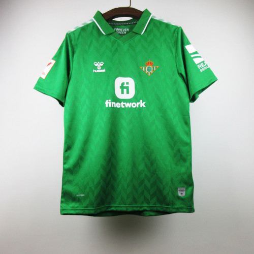 with LALIGA Fan Version 2023-2024 Real Betis Away Green Soccer Jersey Betis Camisetas de Futbol