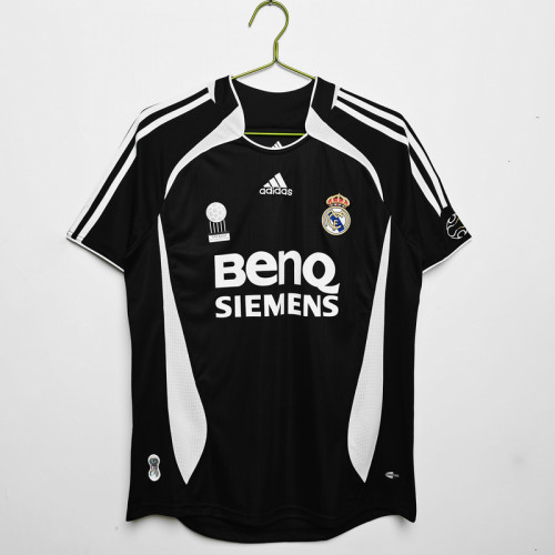 Retro Jersey 2006-2007 Real Madrid 3rd Away Black Vintage Soccer Jersey