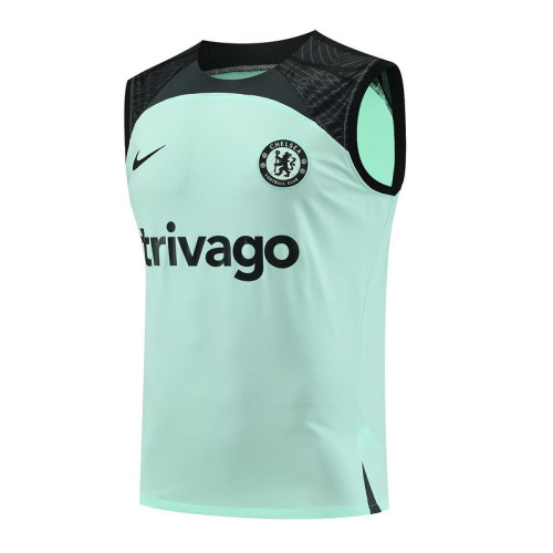 2023-2024 Chelsea Green/Black Soccer Training Vest