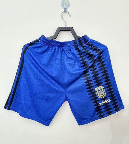Retro Shorts 1994 Argentina Home Soccer Shorts Football Shorts