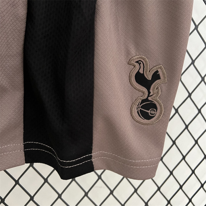 Youth Uniform 2023-2024 Tottenham Hotspur Third Away Soccer Jersey Shorts Kids Kit Spurs Football Shirt