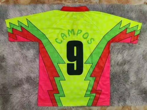 Retro Jersey 1995 Mexico J.CAMPOS 9 Away Goalkeeper Soccer Jersey Vintage Football Shirt