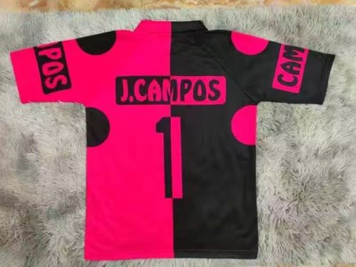 Retro Jersey Mexico J.CAMPOS 1 Black/Pink Special Edition Soccer Jersey