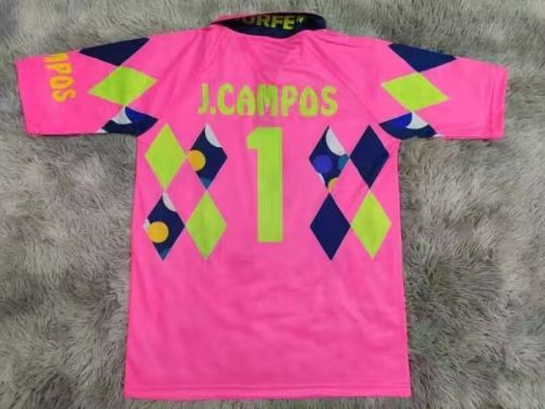 Retro Jersey 1992-1993 Mexico J.CAMPOS 1 Home Soccer Jersey Vintage Football Shirt