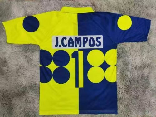 Retro Jersey Mexico J.CAMPOS 1 Blue/Yellow Special Edition Soccer Jersey
