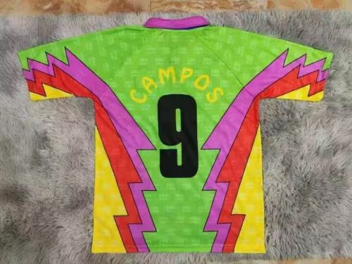 Retro Jersey 1995 Mexico J.CAMPOS 1 Home Goalkeeper Soccer Jersey Vintage Football Shirt