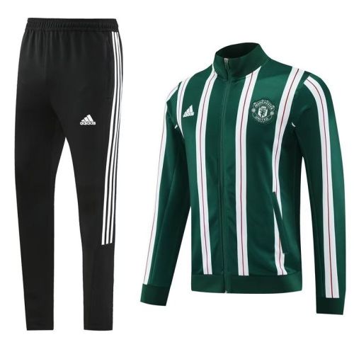2023-2024 Manchester United Green Soccer Training Jacket and Pants