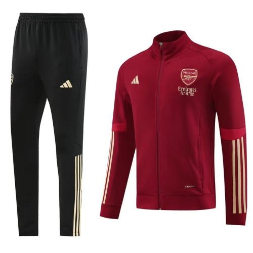 2023-2024 Arsenal Red Soccer Training Jacket and Pants