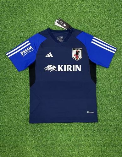 Fan Version 2023-2024 Japan Dark Blue Soccer Training Jersey