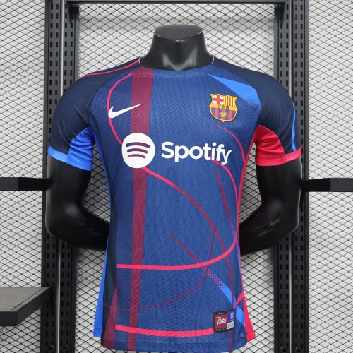 Player Version Barca Camisetas de Futbol 2023-2024 Barcelona Blue Special Edition Soccer Jersey