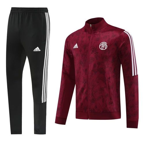 2023-2024 Bayern Munich Red/White Soccer Training Jacket and Pants
