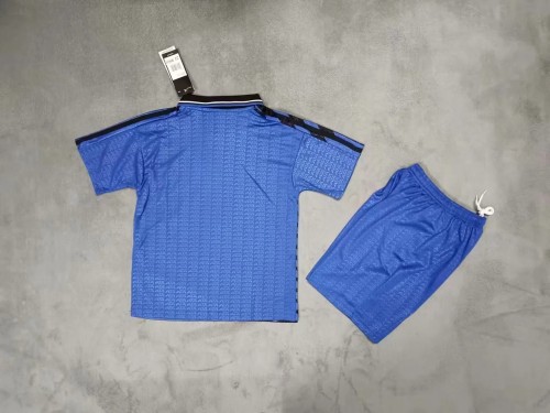 Retro Youth Uniform 1994 Argentina Away Blue Soccer Jersey Shorts Vintage Child Football Kit